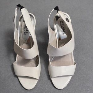 Michael Kors white heels